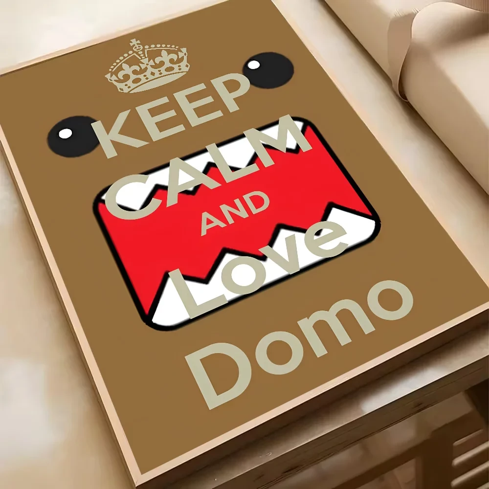 Cute Domo-Kun Classic Movie Poster HD Art Sticky Wall Waterproof Home Living Room Bedroom Bar Aesthetic Decoration YSQ Gift 02 Store