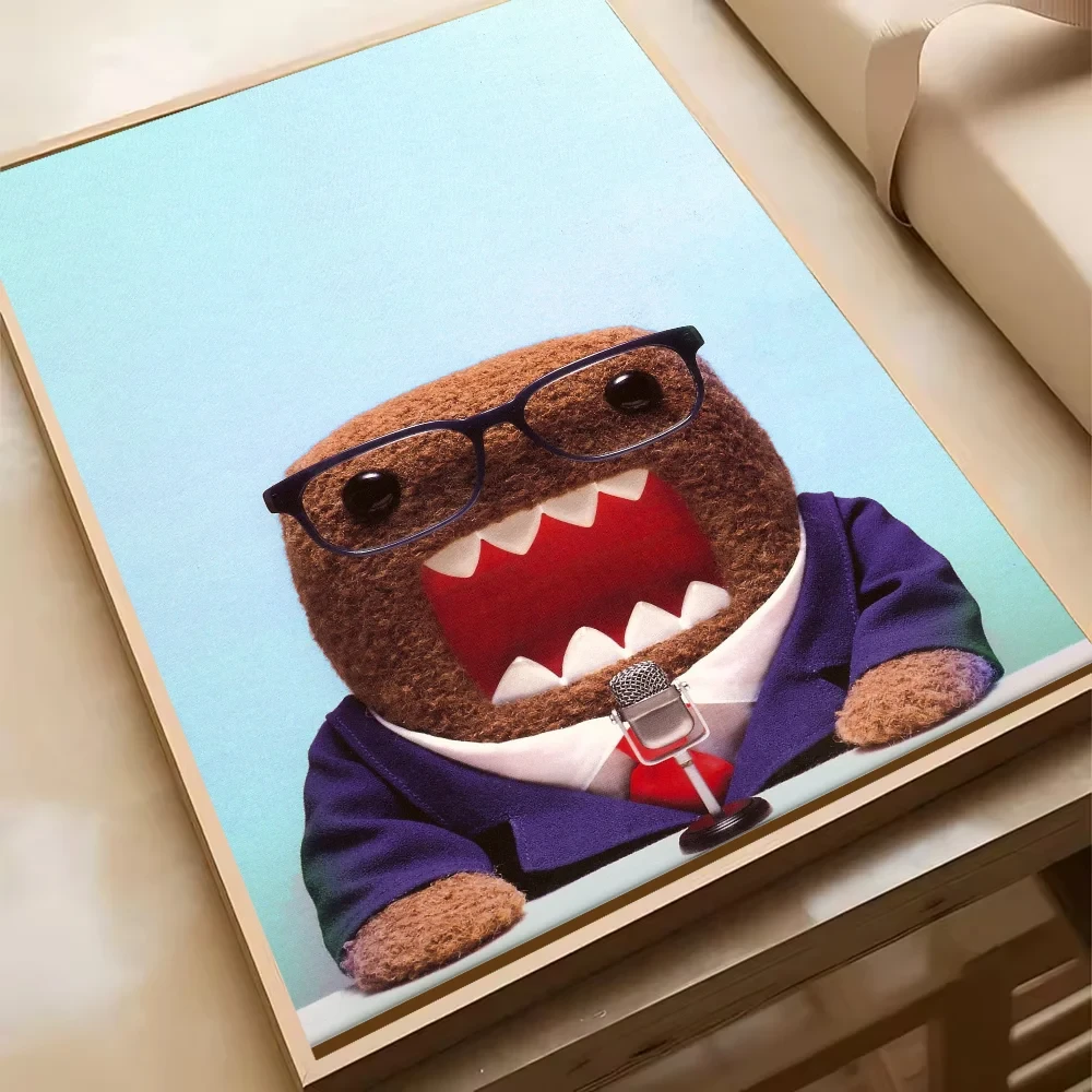 Cute Domo-Kun Classic Movie Poster HD Art Sticky Wall Waterproof Home Living Room Bedroom Bar Aesthetic Decoration YSQ Gift 02 Store