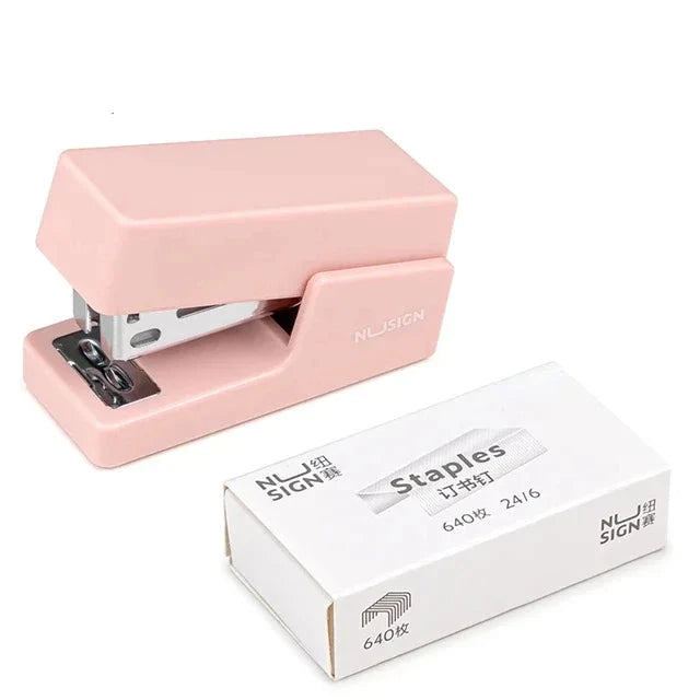 Mini Stapler Set Portable Color Paper Binding Machine Use 24/6 26/6 Staples Fashion Stationery Office Supplies Shop1104007265 Store