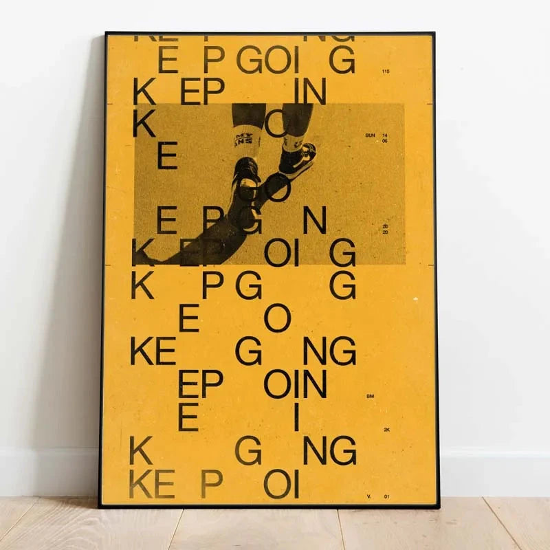 Modern Quotes Posters Retro Inspirational Words Canvas Print Calligraphy Wall Art Canvas Painting for Living Room Home Decor Timeless Art Store