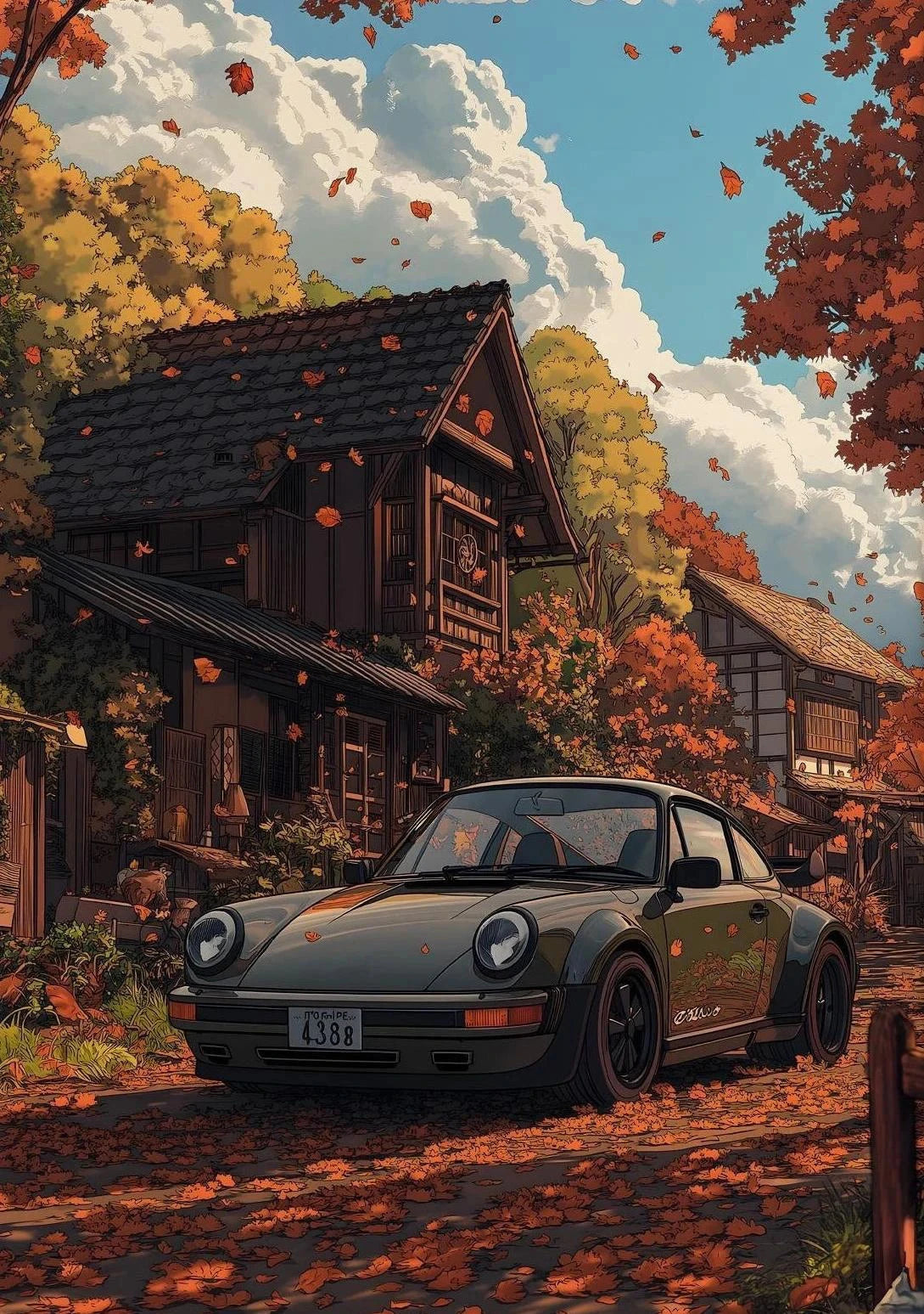 Classic Porsche 911 Alpine Drive Poster Retro Alpine Trip Cartoon Prints Canvas Painting Wall Art Picture Home Living Room Decor Shop1103250243 Store