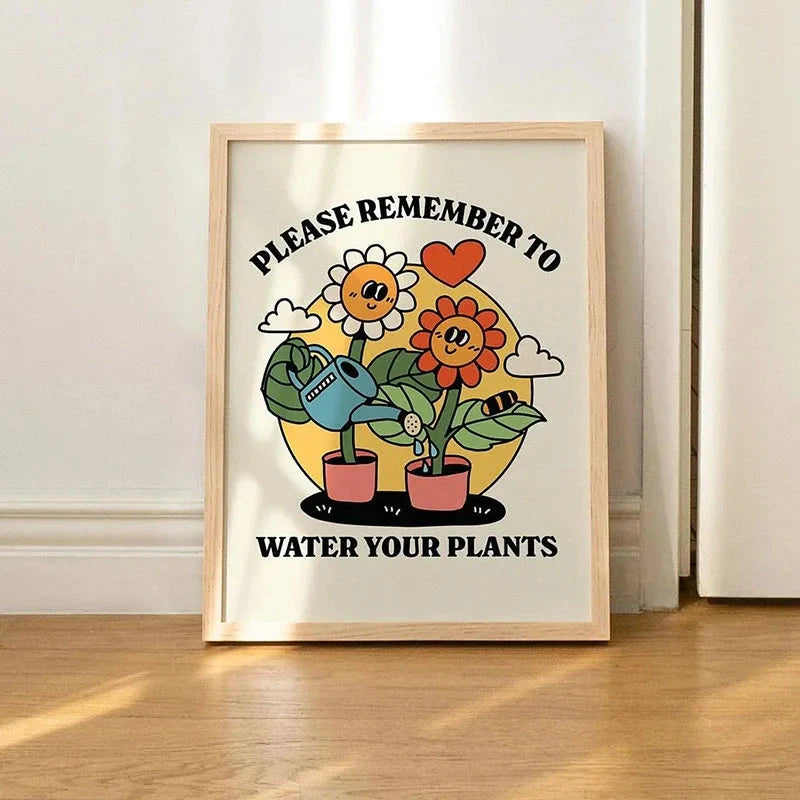 1pc Green Botanical Leaves Interior Art Print Houseplants Nature Indoors Canvas Wall Home Decor Calming Poster Foliage and Plant YOUR COZY HOME Store