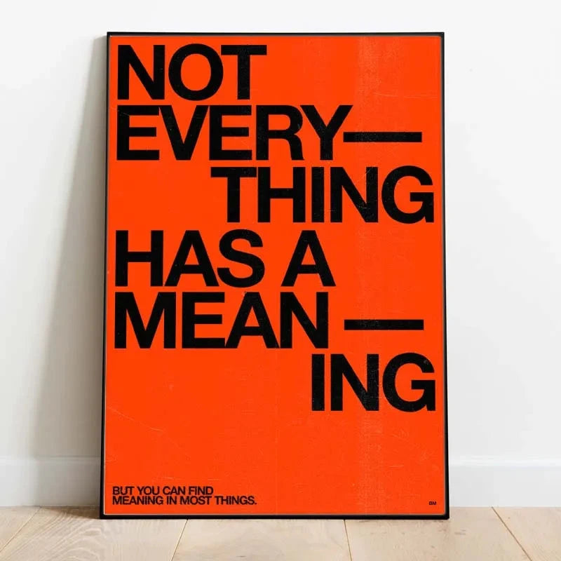 Modern Quotes Posters Retro Inspirational Words Canvas Print Calligraphy Wall Art Canvas Painting for Living Room Home Decor Timeless Art Store