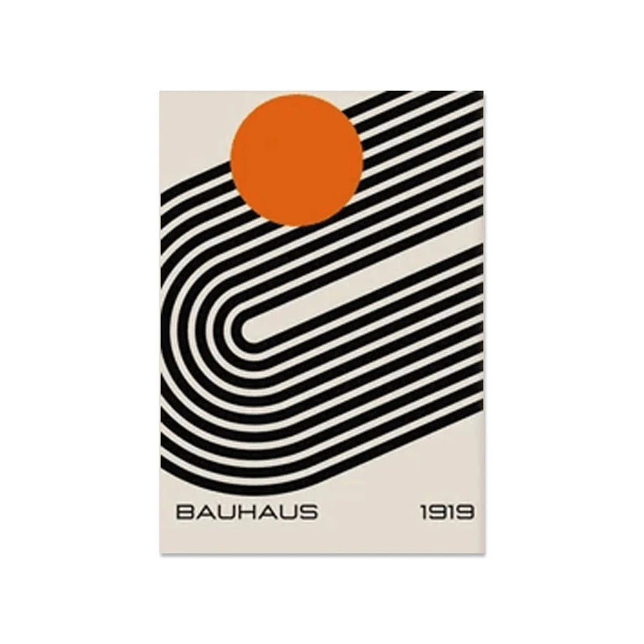 Mid Century Modern Bauhaus Abstract Geometric Posters Wall Art Canvas Painting Prints Pictures Gallery Living Room Interior Home YOUR COZY HOME Store