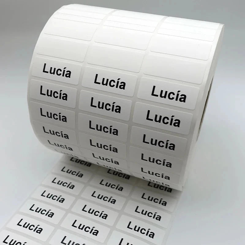 120pcs Name Tag Custom Waterproof Kawaii Stickers Decals Personalized Name Label for Children School Stationery Bottle Sticker Personalize Sticker And Stamp Store