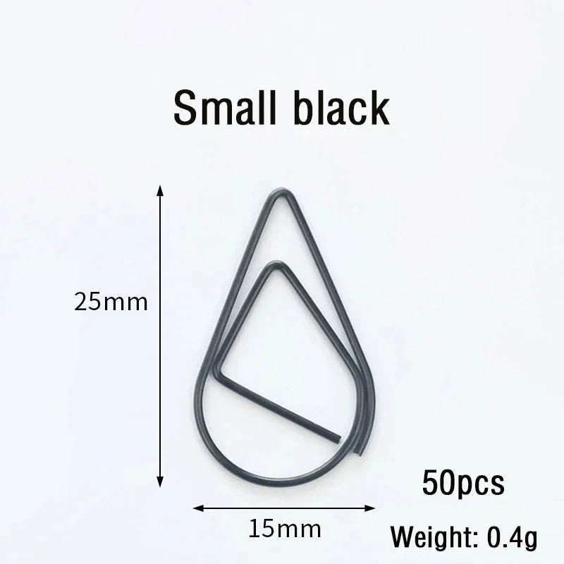 30/50pcs Paper Clip Mini Heart Gold Rose Gold Color Clip Bookmark Binder Office Accessories Paper Binder Clips Patchwork Clip Xianxin Stationery Store