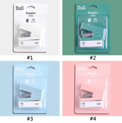 Mini Stapler Set Portable Color Paper Binding Machine Use 24/6 26/6 Staples Fashion Stationery Office Supplies Shop1104007265 Store