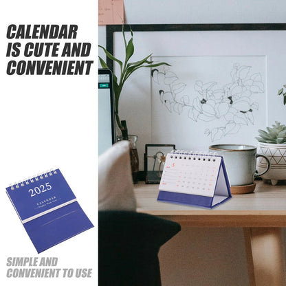 2025 Desktop Calendar Simple Notepad Daily Use Standing Calendar Household Calendar Decorative Monthly Calendar Home Supply Foxnovo Desk Accessories & Organizer Store