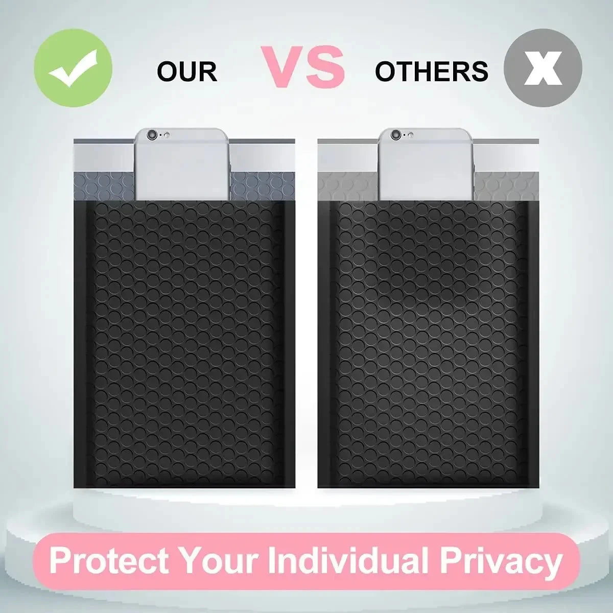 100Pcs Shipping Bags for Packaging Black Bubble Envelope Small Business Supplies Packing Bag Mailer Delivery Package JF Office Supplies Store