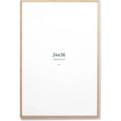 Shatterproof Poster Frame 24x36 Inches, Solid Oak Wood with Safe Display, Ideal for Office Home Decor dsdf588 Store