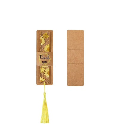 10/30/50 Sets Kraft Bookmark Sleeve Holder Blank Display Cards with OPP Bags for Gift Small Business Selling Packaging Supplies David's Findings Store