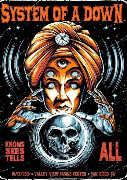 Heavy Metal Band System of A Down Posters Music Album Canvas Painting Wall Art Club Living Room Bedroom Home Office Decor Gift Shop1103333020 Store