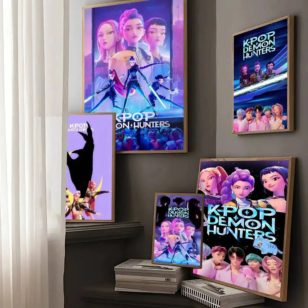 Movie KPop Demon Hunters Anime Posters Sticky HD Quality Poster Wall Art Painting Study Wall Decor Shop1105062162 Store