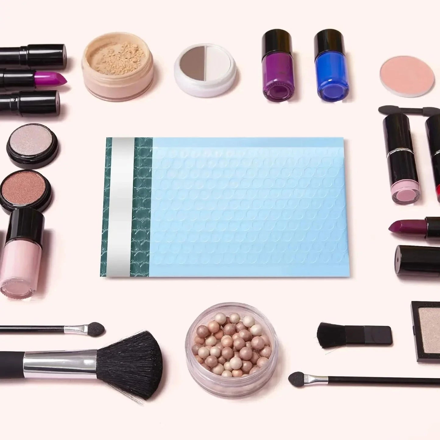 100Pcs Delivery Package Packaging Blue Bubble Envelope Packing Bag Small Business Supplies Envelopes Shipping Packages Mailer JF Office Supplies Store