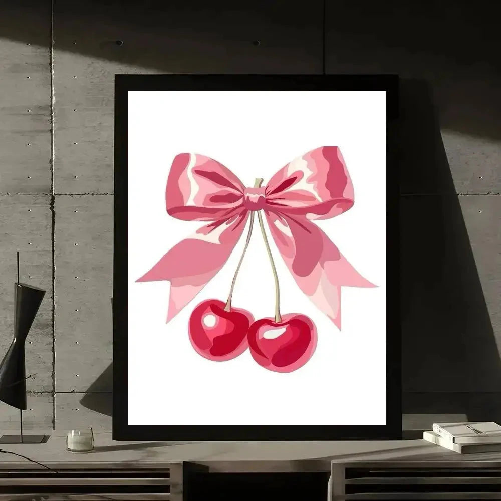 Pink Preppy Print Dopamine Wall Art Poster Gallery Prints Self Adhesive Home Decor Decoration Wall Decals Living Room Sticker Shop1105053713 Store