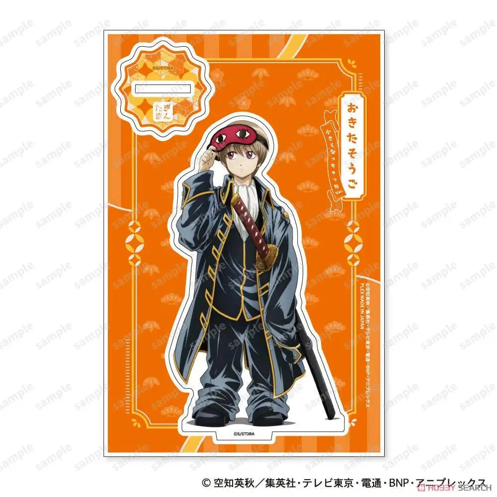 New Japan Anime Gintama Acrylic Stand Model Figure Cosplay Plate Holder Topper Birthday Fans Christmas Desk Decor Plate Gift Time After Time Store