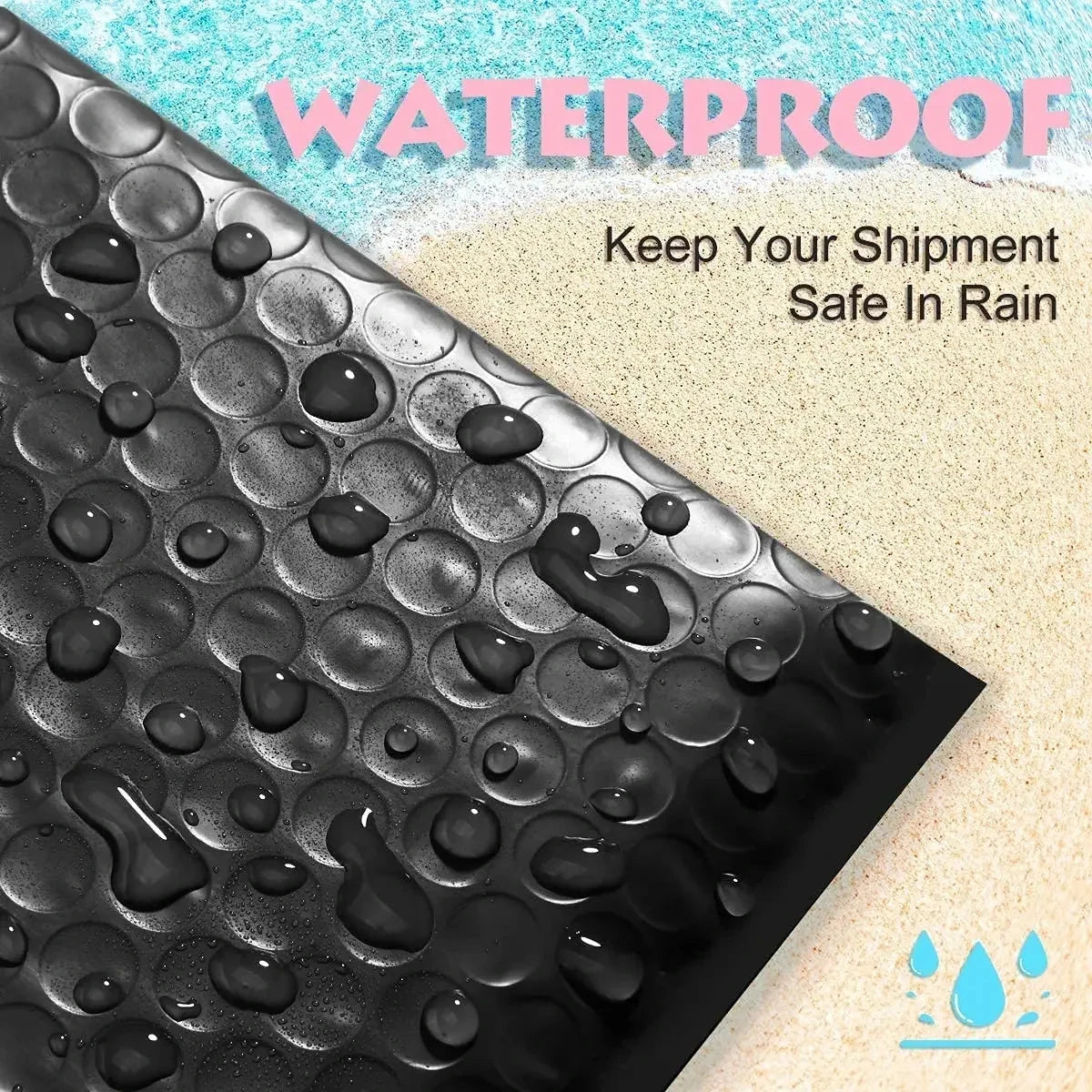 100Pcs Shipping Bags for Packaging Black Bubble Envelope Small Business Supplies Packing Bag Mailer Delivery Package JF Office Supplies Store