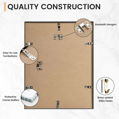 1/3pcs 30x40 50x70cm Picture Frames Aluminum Modern Photo Frame Black With Mat For Wall Art Mounting Canvas Print Home Decor Firstory Store