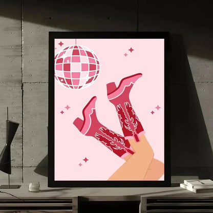 Pink Preppy Print Dopamine Wall Art Poster Gallery Prints Self Adhesive Home Decor Decoration Wall Decals Living Room Sticker Shop1105053713 Store