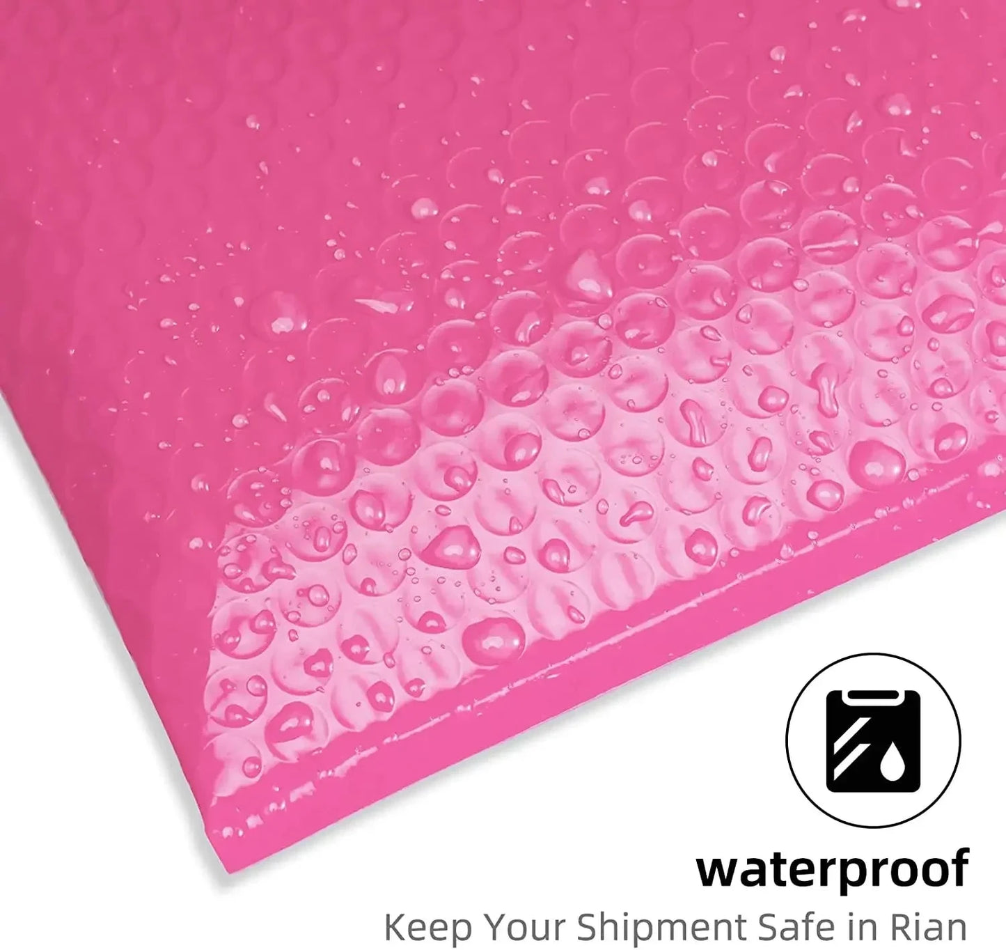 100Pcs Bubble Envelope Self Seal Pink Shipping Packaging Packing Bag Small Business Supplies Mailer Delivery Package Bags Office JF Office Supplies Store