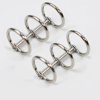 3 Rings Loose Leaf Binder Clips DIY Metal Album Scrapbook Photo Album Clips Binder Rings Desk Calendar Circle Office Supplies Hotluck Stationery Store