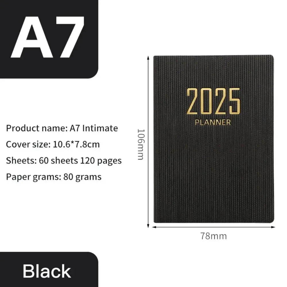 Minimalist A5 2025 Agenda Book with Calendar To Do List A5 Notebook Spanish Morandi Color 2025 Planner Notebook School Office Gadget Store