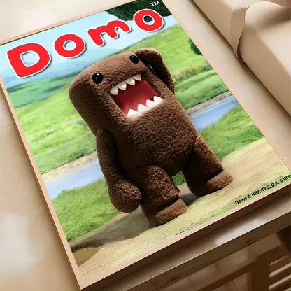 Cute Domo-Kun Classic Movie Poster HD Art Sticky Wall Waterproof Home Living Room Bedroom Bar Aesthetic Decoration YSQ Gift 02 Store