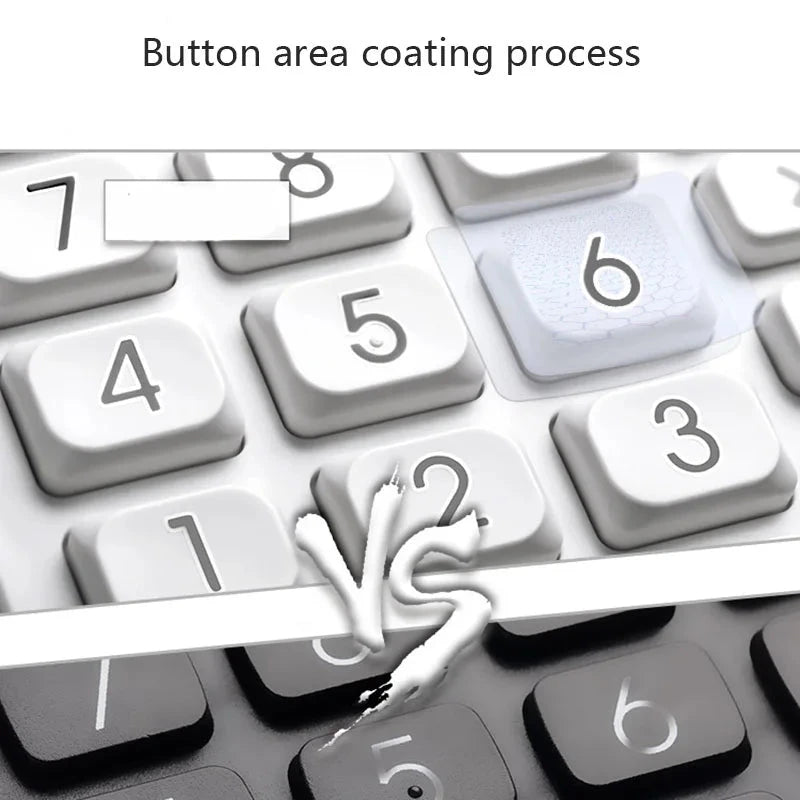 Simple Business Calculator 12-digit Display Large Screen Dual Power Supply Calculator Student Accounting Desktop Calculator Luling Digital Store