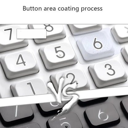 Simple Business Calculator 12-digit Display Large Screen Dual Power Supply Calculator Student Accounting Desktop Calculator Luling Digital Store