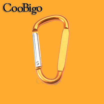 Aluminum Carabiner Key Holder Snap Hook Clip Keychain Keyring Keyfob D Ring Buckle Bottle Hanger Men Outdoor Sport Accessory 2pc CooBigo-Jewelry Store