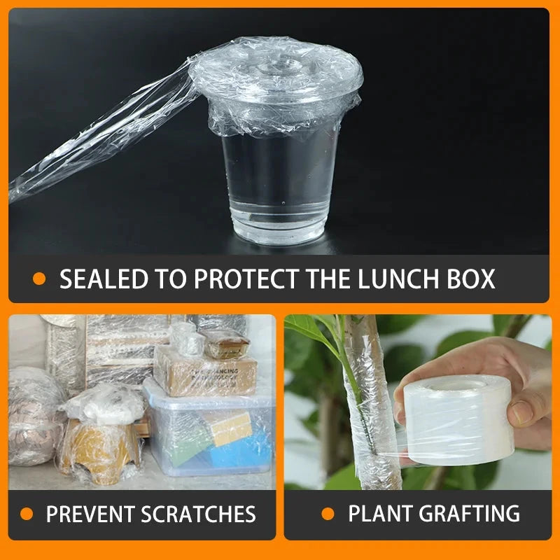 PE stretch film, stretch wrapping film, packing box, parafilm, grafting film, sealed storage, self-adhesive stretch film Yuancheng Tape Store