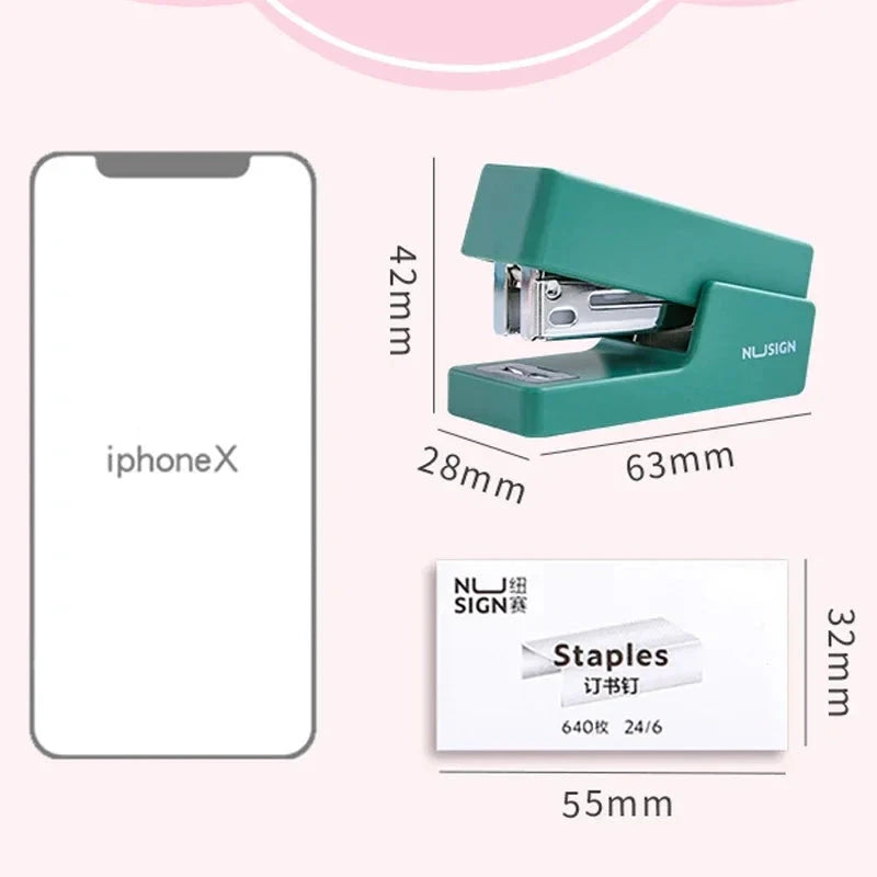Mini Stapler Set Portable Color Paper Binding Machine Use 24/6 26/6 Staples Fashion Stationery Office Supplies Shop1104007265 Store