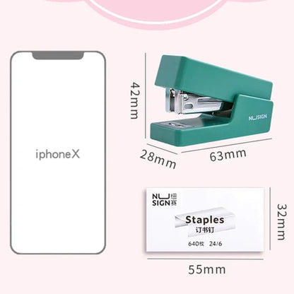 Mini Stapler Set Portable Color Paper Binding Machine Use 24/6 26/6 Staples Fashion Stationery Office Supplies Shop1104007265 Store