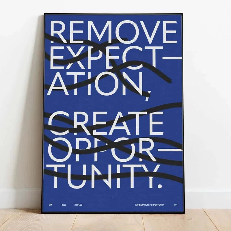 Modern Quotes Posters Retro Inspirational Words Canvas Print Calligraphy Wall Art Canvas Painting for Living Room Home Decor Timeless Art Store