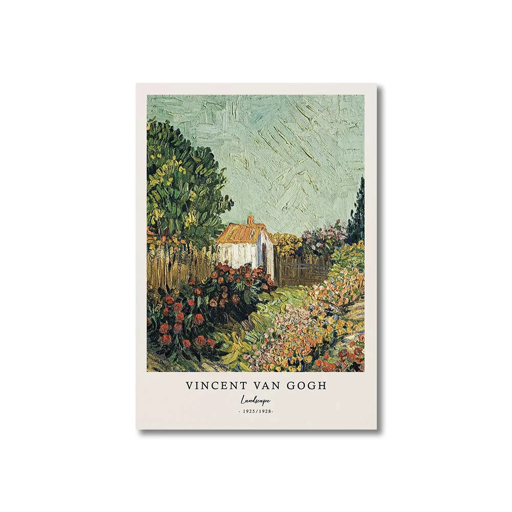 Vincent Van Gogh Writings Prints and Posters Great Work The Starry Night Canvas Painting Decorations for Living Room Wall Art ELEVEN FEEL Store