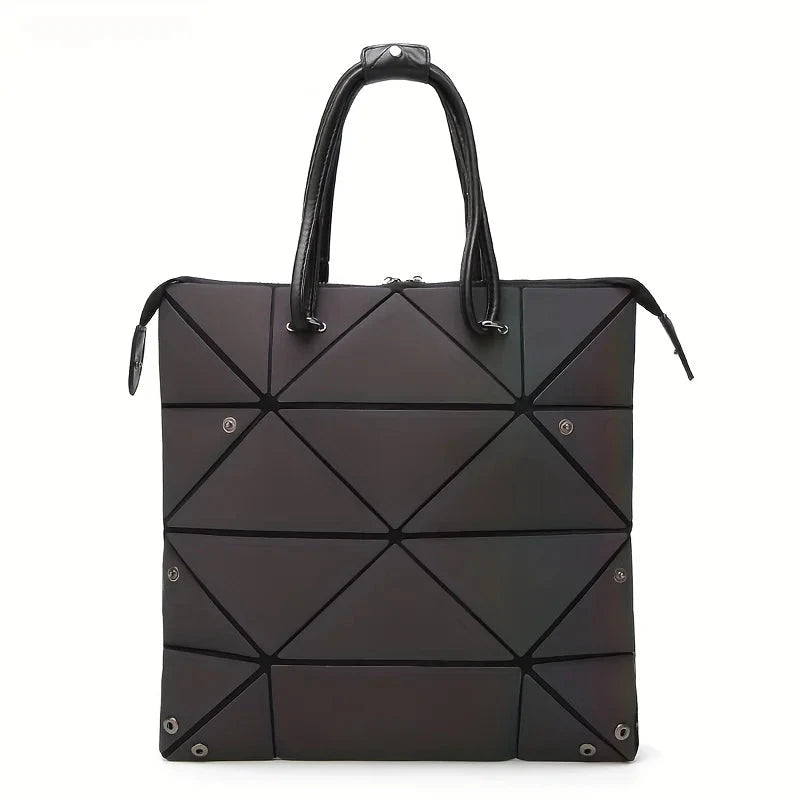 Women Shoudler Bags Luminous Geometric Fold Handbag Tote Bag Luxury Brand Ladies Handbag Diamond Lattice Shoudler Bags for Women Shop1105169510 Store
