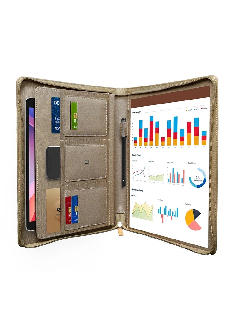 Multifunctional A4 Conference Folder Business Stationery Folder Leather Contract File FoldersTravel Document Folder NEWYES 2024 NeWYeS Official Store