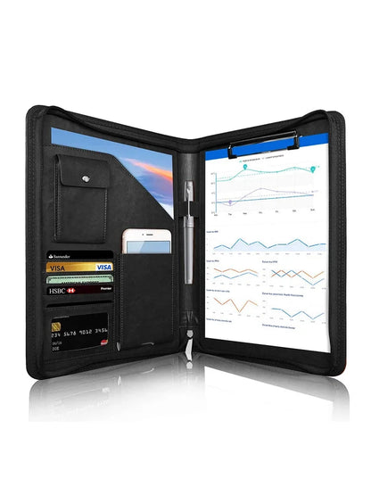 Multifunctional A4 Conference Folder Business Stationery Folder Leather Contract File FoldersTravel Document Folder NEWYES 2024 NeWYeS Official Store