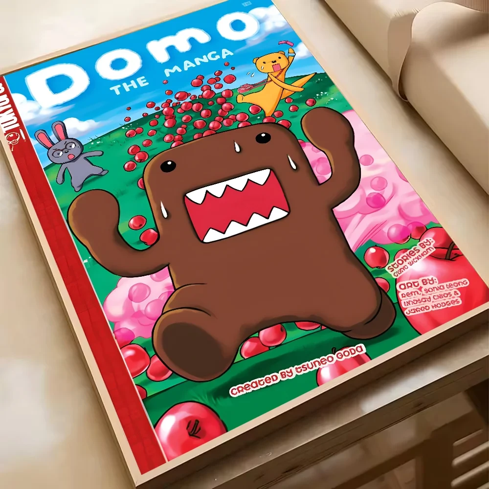 Cute Domo-Kun Classic Movie Poster HD Art Sticky Wall Waterproof Home Living Room Bedroom Bar Aesthetic Decoration YSQ Gift 02 Store