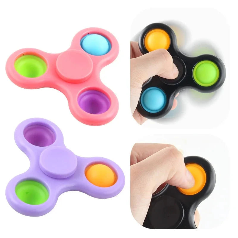 New Fidget Spinner Toys Hand Fingertip Multi-color Spnining Top Stress Relief Decompression Adults Toy Gifts for Boys Girls Fantastic Children Store