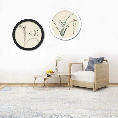 Home Decoration Wooden Round Picture Frames Wall Mounted DIY Wall Hanging Picture Holder Circle Round Photo Frame HOMICY 66 Store