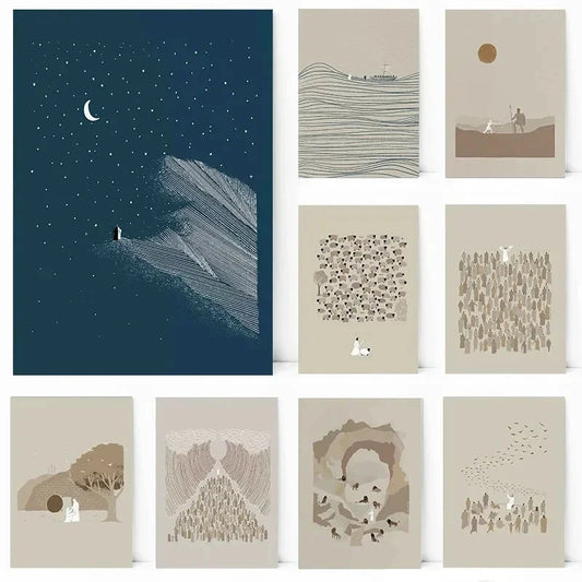 Modern Boho Jesus Christian Gift Bible Sketch Posters  Decorative Canvas Painting for Living Room  Bedroom Wall Art  Home Decor Shop1104113394 Store