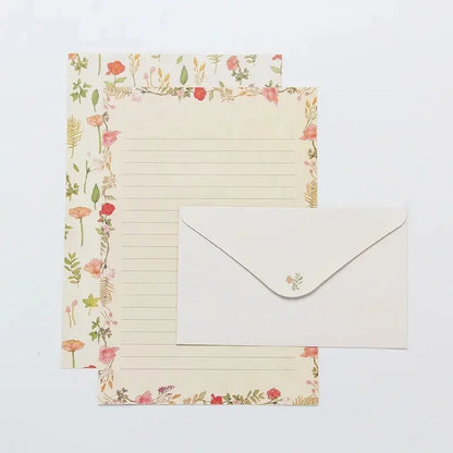 9pcs Cute Envelopes Set Kawaii Letter Pads DIY Postcard Wedding Invitation Card Paper Cover Korean Stationery Office Supplies Sun4rising Stationery Store