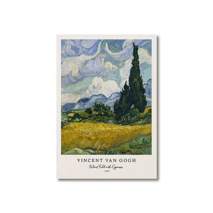 Vincent Van Gogh Writings Prints and Posters Great Work The Starry Night Canvas Painting Decorations for Living Room Wall Art ELEVEN FEEL Store