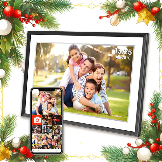 Christmas Gift Frameo 10.1 Inch WiFi Digital Picture Frame，1280 * 800IPS HD Cloud Smart Digital Photo Frame,32GB Storage, Wingmarg Store