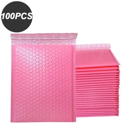 100Pcs Shipping Bags for Packaging Black Bubble Envelope Small Business Supplies Packing Bag Mailer Delivery Package JF Office Supplies Store