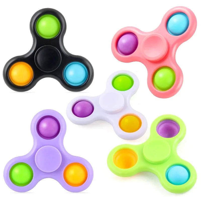New Fidget Spinner Toys Hand Fingertip Multi-color Spnining Top Stress Relief Decompression Adults Toy Gifts for Boys Girls Fantastic Children Store