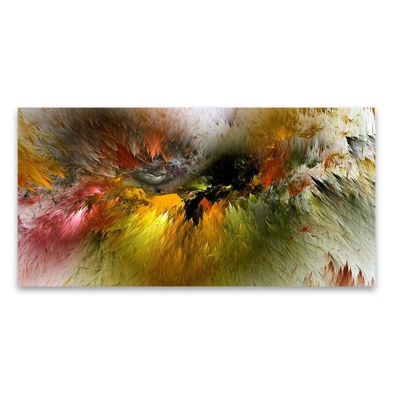 Grey Yellow Cloud Abstract Art Oil Painting Posters And Prints on Canvas Modern Art Independe Wall Picture For Living Room Decor HALFLEMART Posters Prints Painting Store