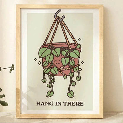 1pc Green Botanical Leaves Interior Art Print Houseplants Nature Indoors Canvas Wall Home Decor Calming Poster Foliage and Plant YOUR COZY HOME Store