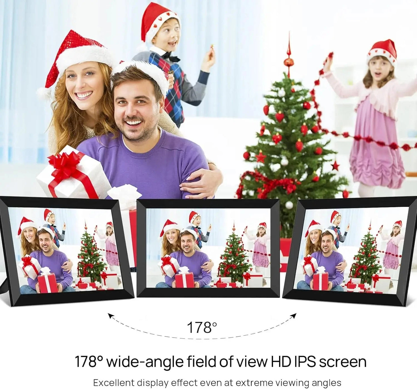 WiFi Memory Picture Frame 10.1 Inch 16GB/32GB Frameo Smart Digital Snap Frame with 1280x800 IPS HD Touch Screen Wall Mountable Zoeydam Official Store